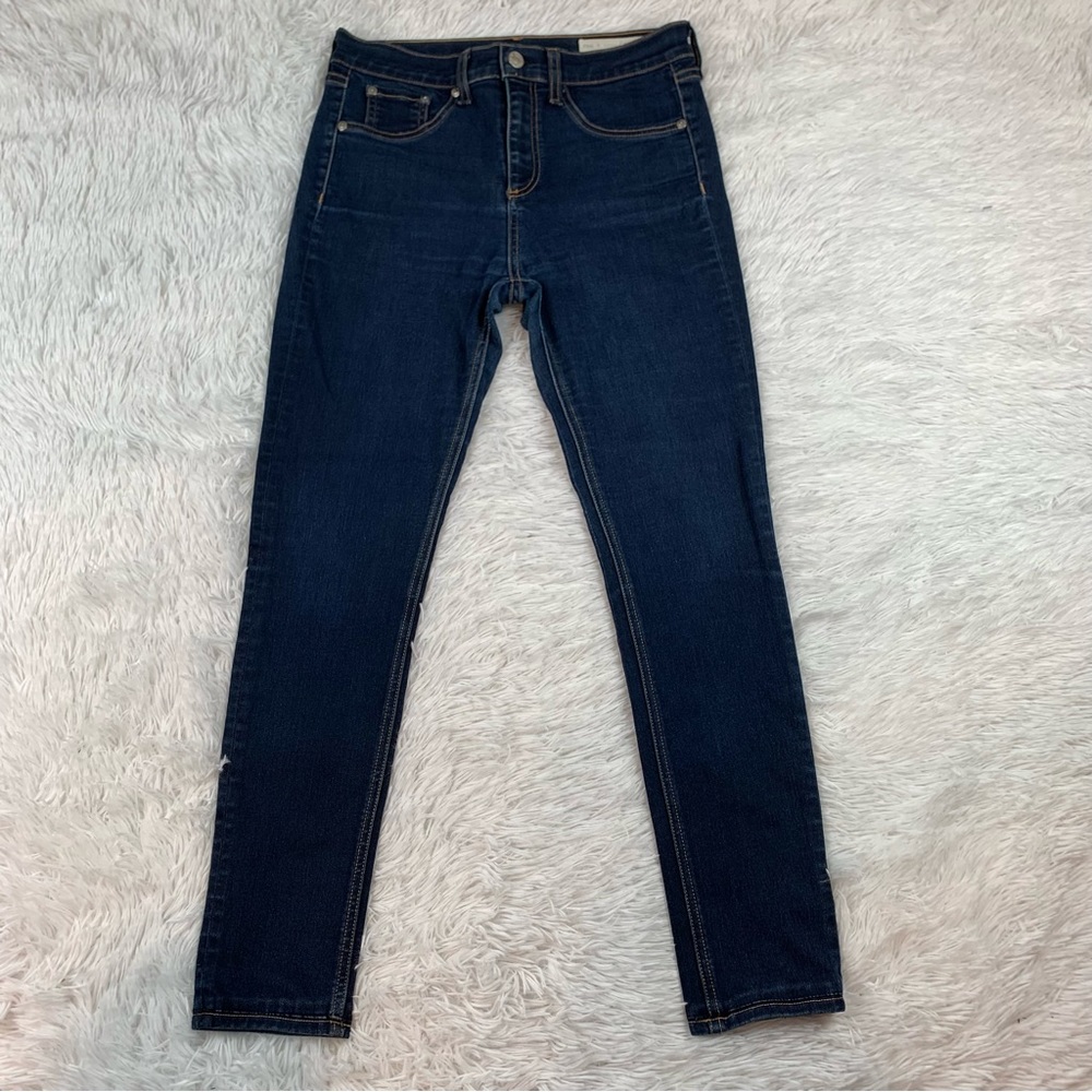 Rag & bone Soft Harrow 10 inch high‎ rise skinny jeans jeggings